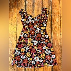 70s feel floral dress